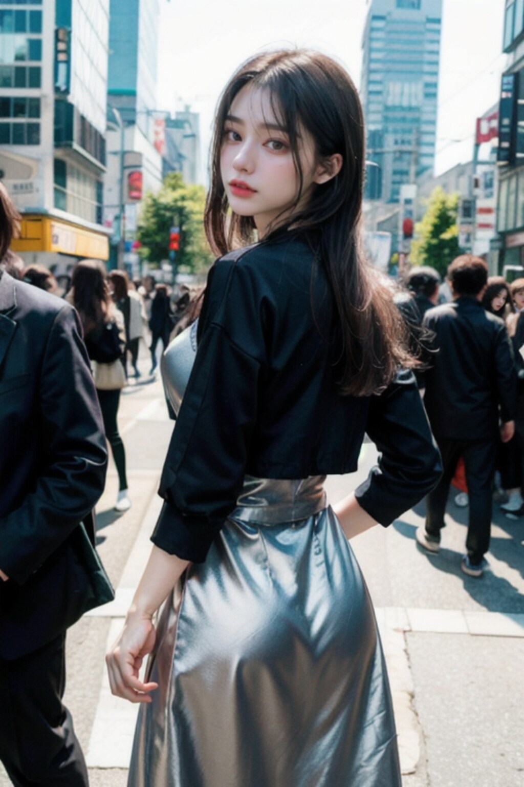 振り返り美女♡