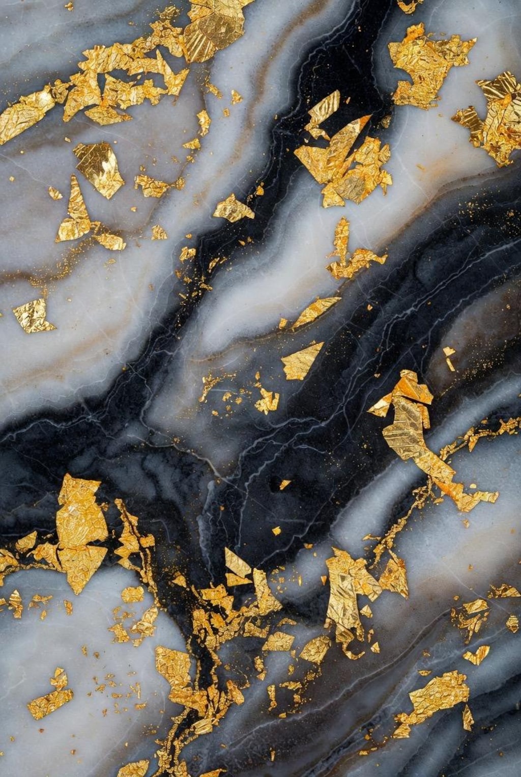 大理石と金箔集１