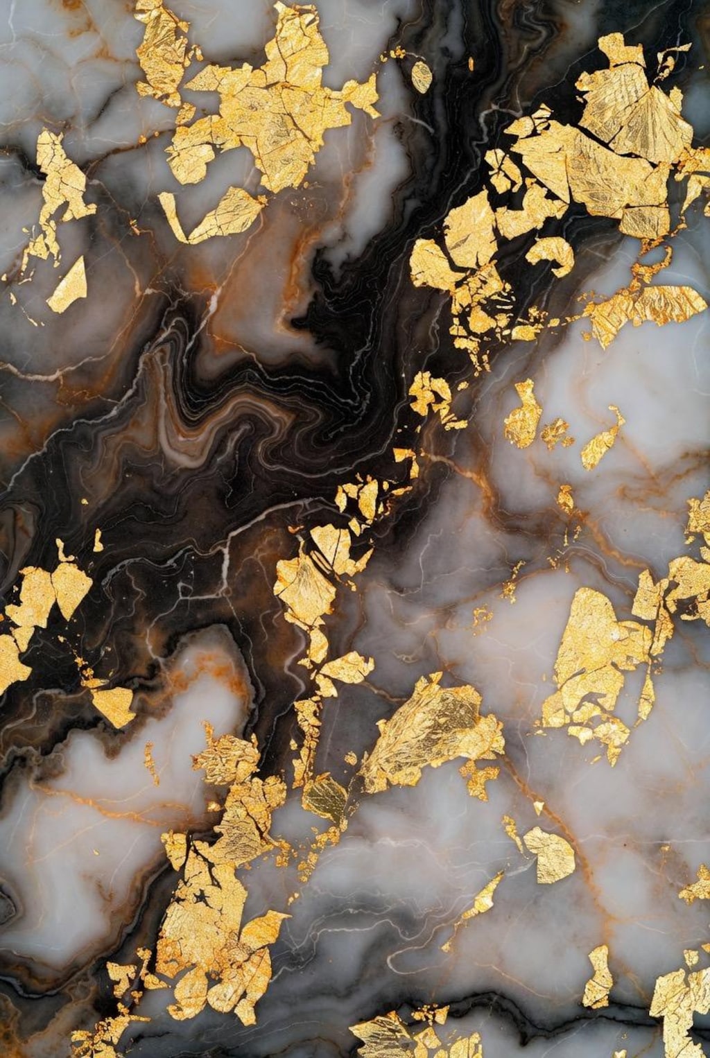 大理石と金箔集１