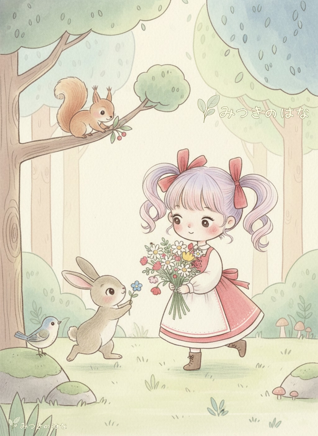 お花を集めて