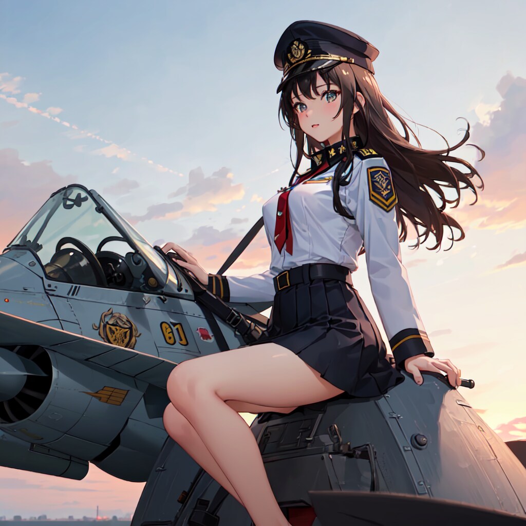 美人すぎて訓練に集中できない女将校