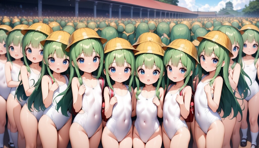 白スクでクールビズ4