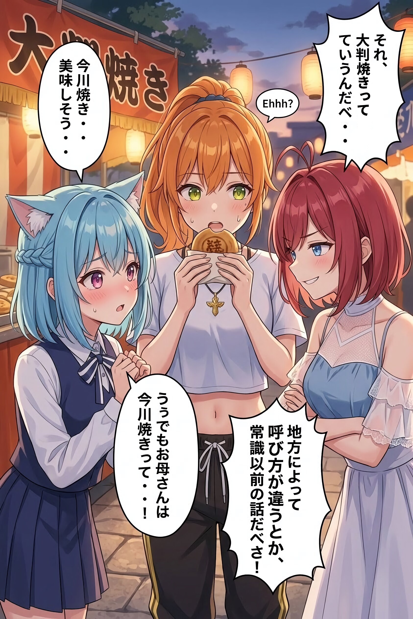 例の丸い和菓子からマウント取り？
