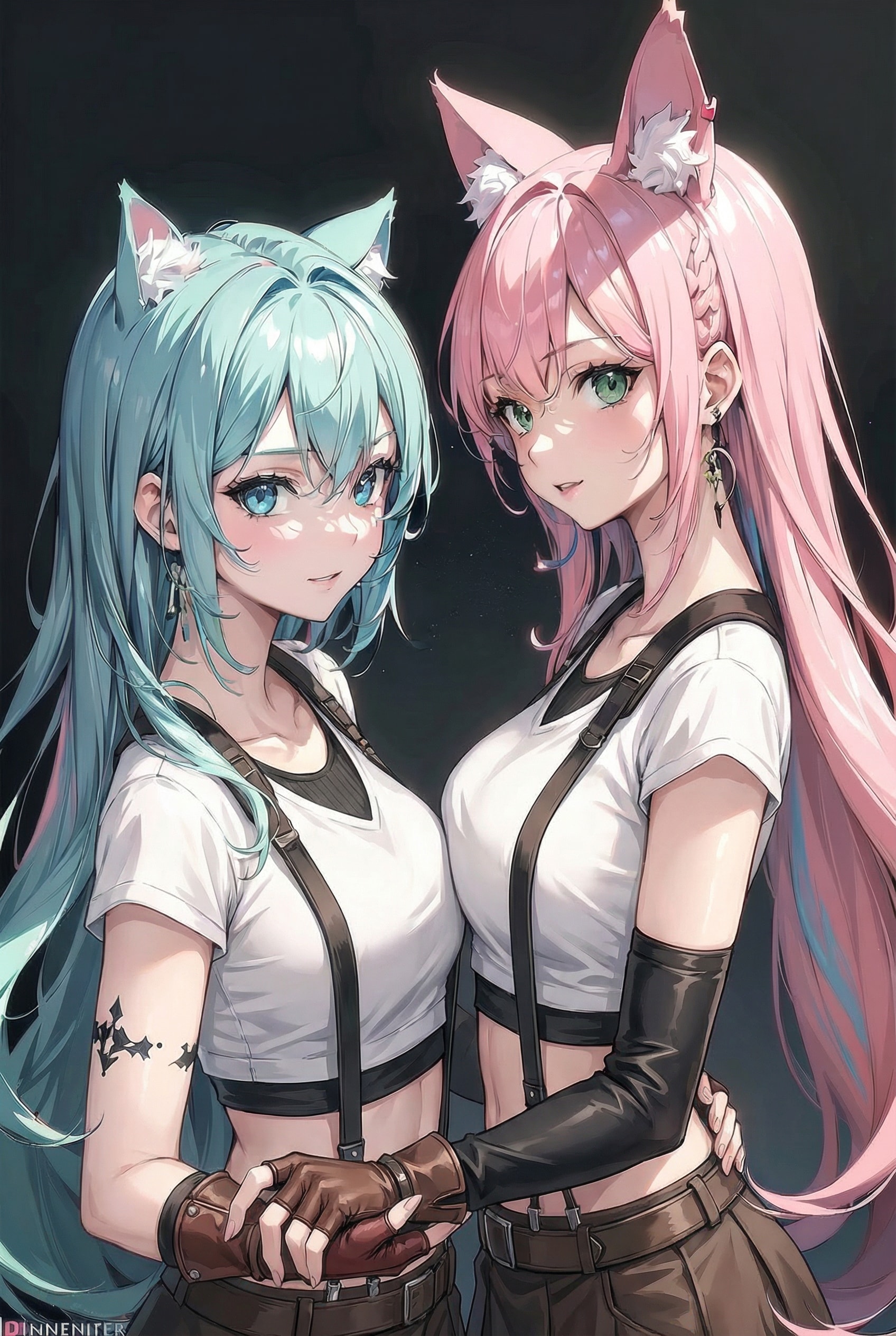 コスプレ猫耳姉妹🐱🐱✨ | の人気AIイラスト・グラビア