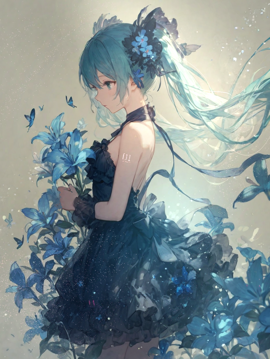 青い花 | の人気AIイラスト・グラビア