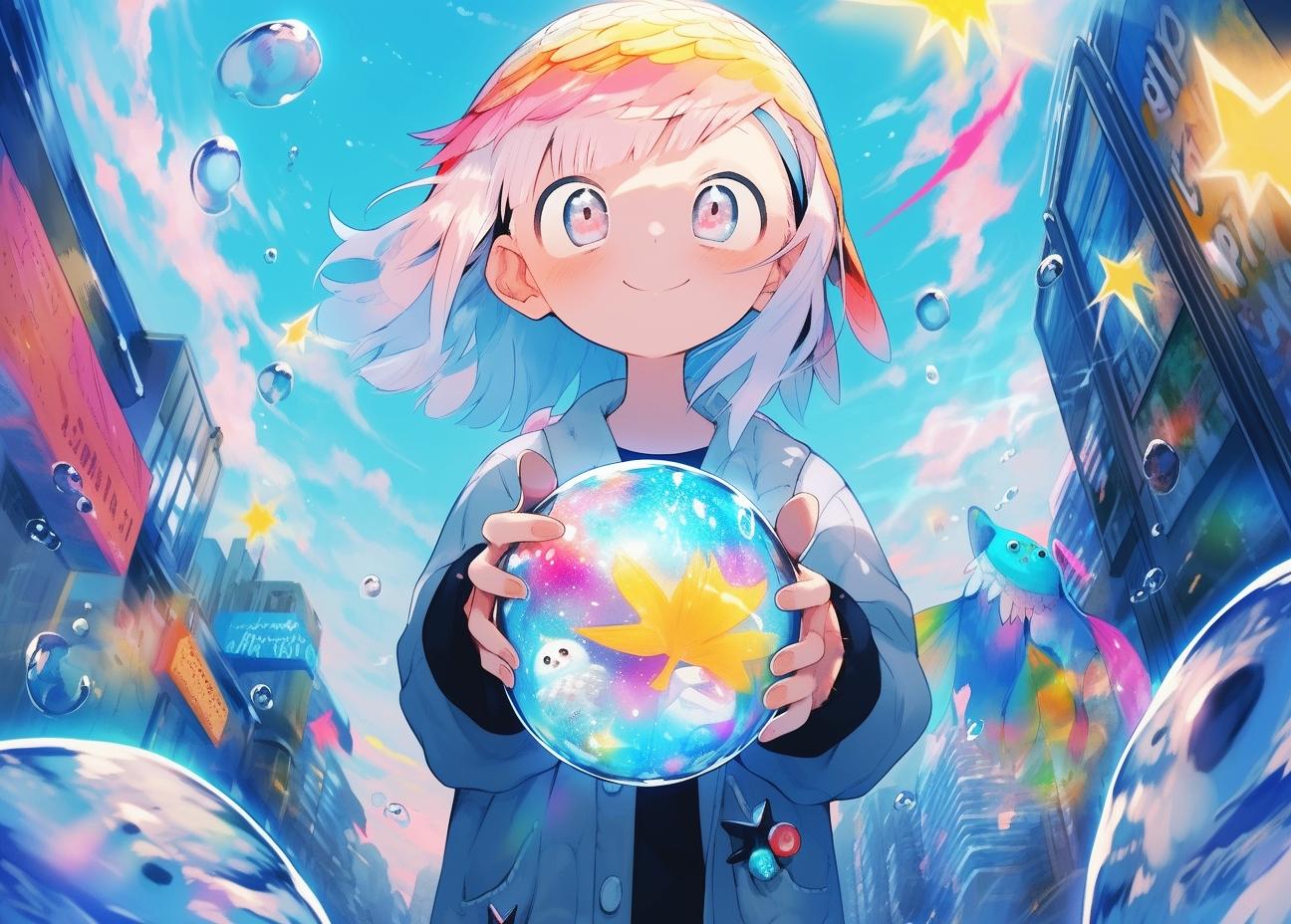水の世界と虹の珠🌈