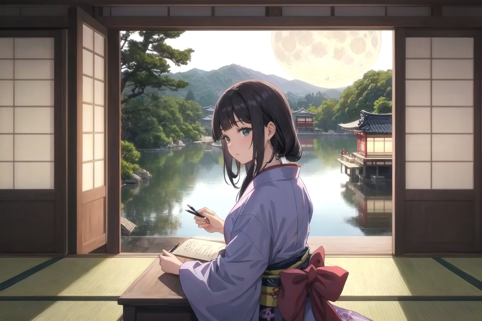 着物の紫式部３ | の人気AIイラスト・グラビア