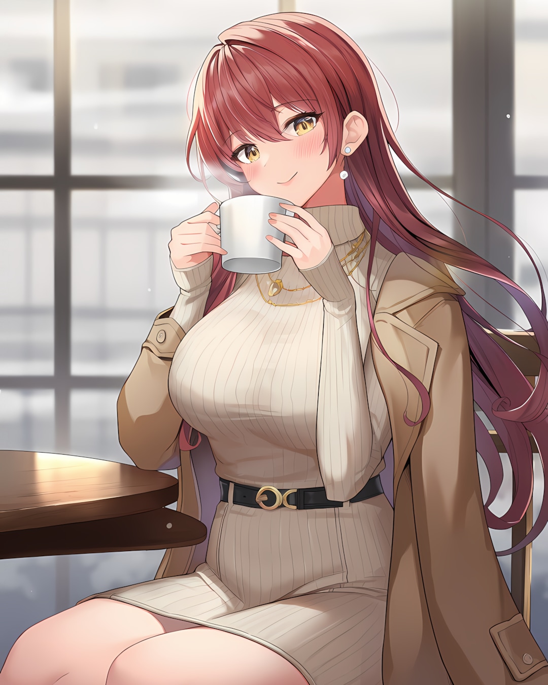 ☕️スープの日でほっこり朝♡ | の人気AIイラスト・グラビア