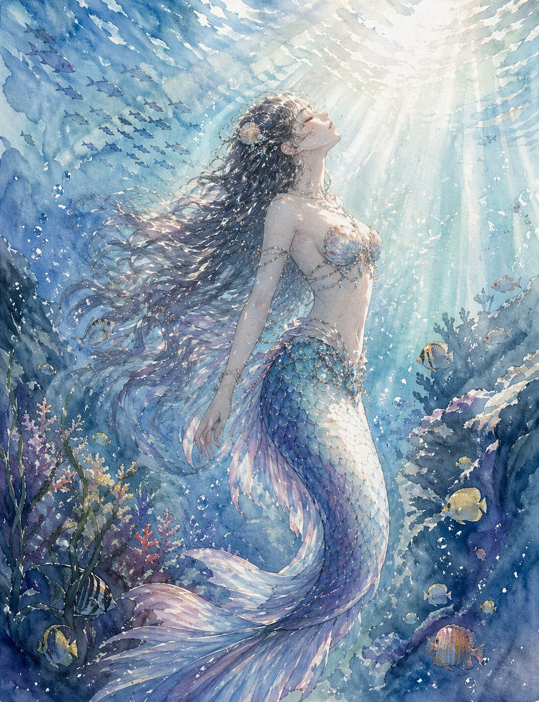 人魚 | の人気AIイラスト・グラビア