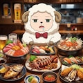 深夜メシの誘惑に耐えられないヒツジ 4枚目