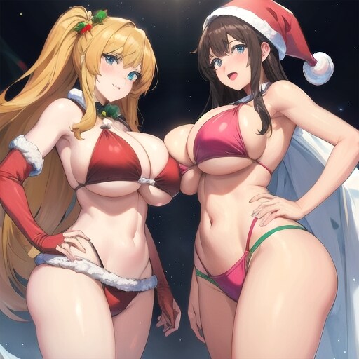 今年のプレゼントはー私たちのおっきいおっぱい♥
