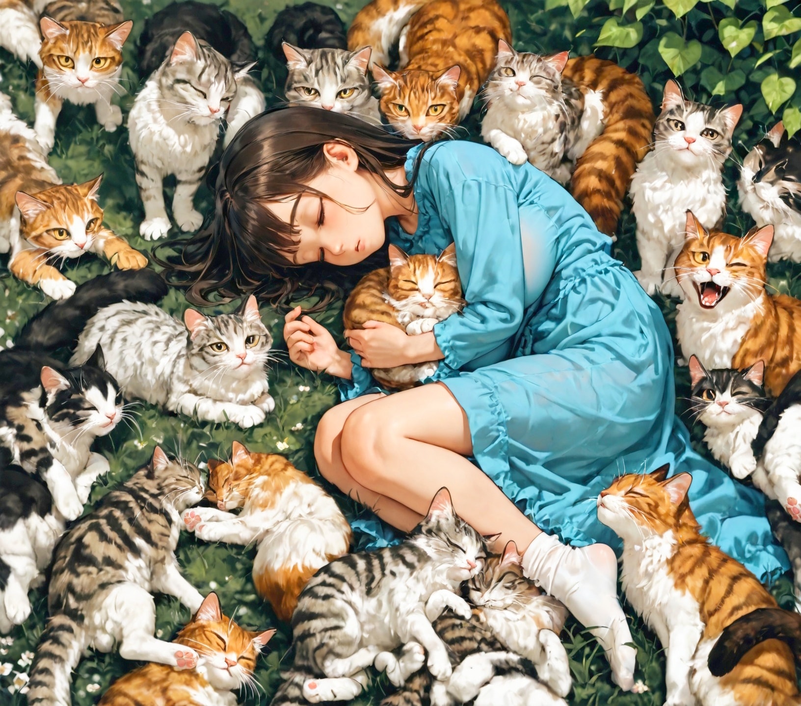 猫の夢 | の人気AIイラスト・グラビア