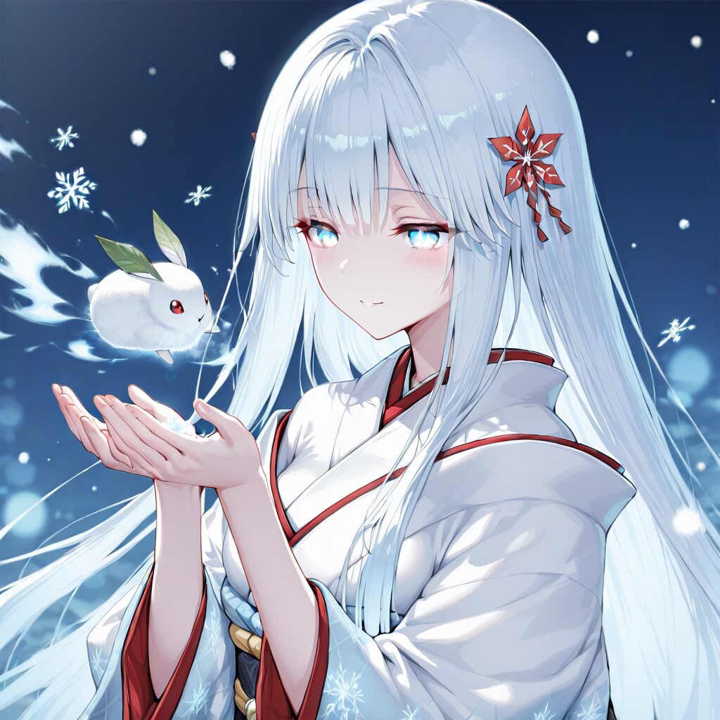 雪女と雪ウサギ