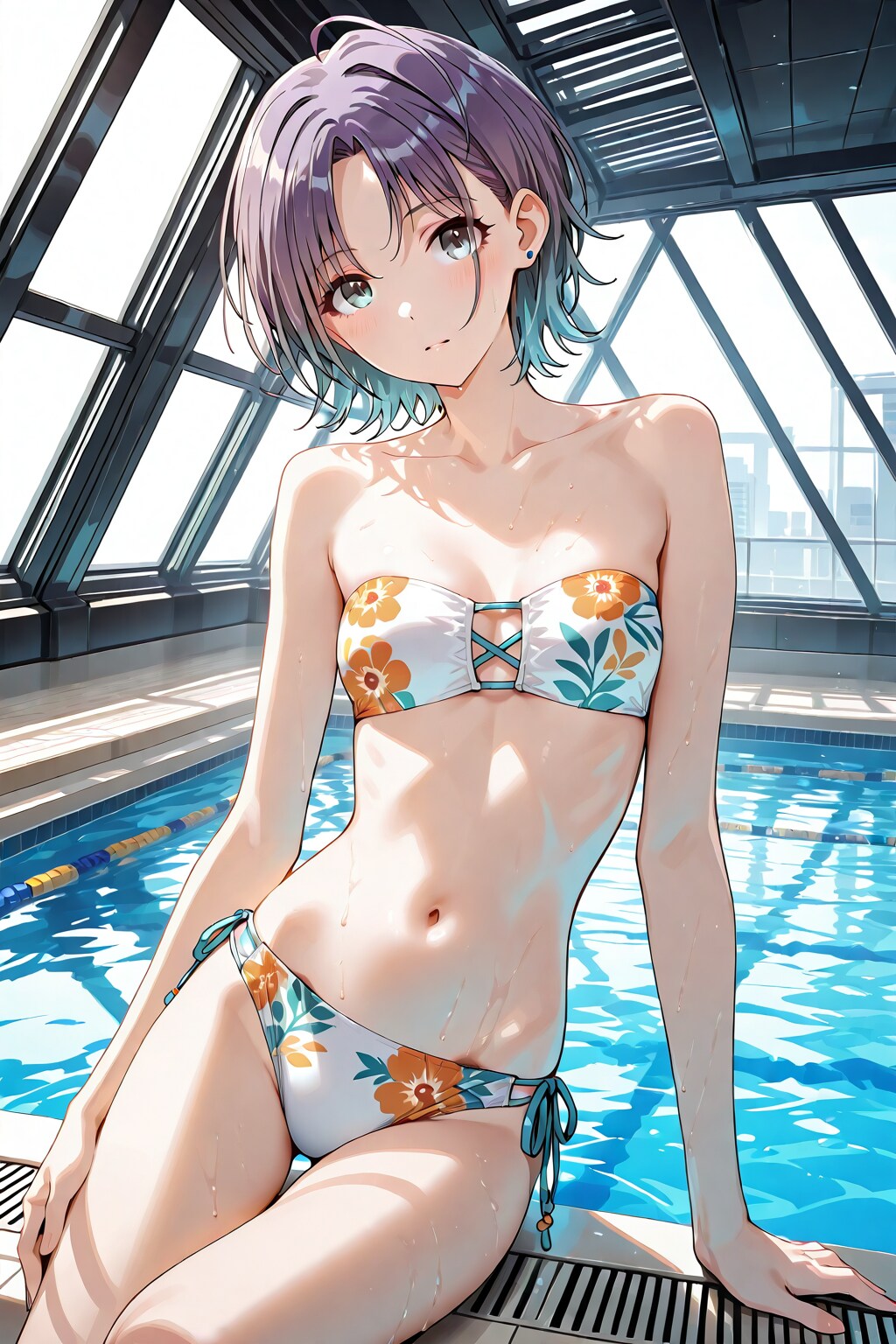 やっぱり変な人・・・また同じプールって面白くないよ。