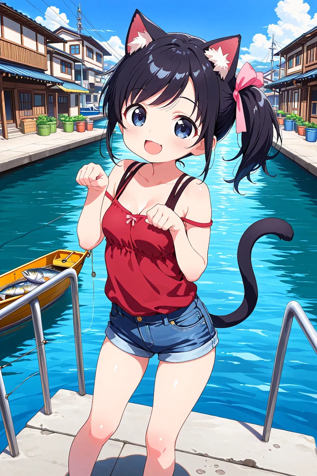 さやかちゃんの猫耳スタイル