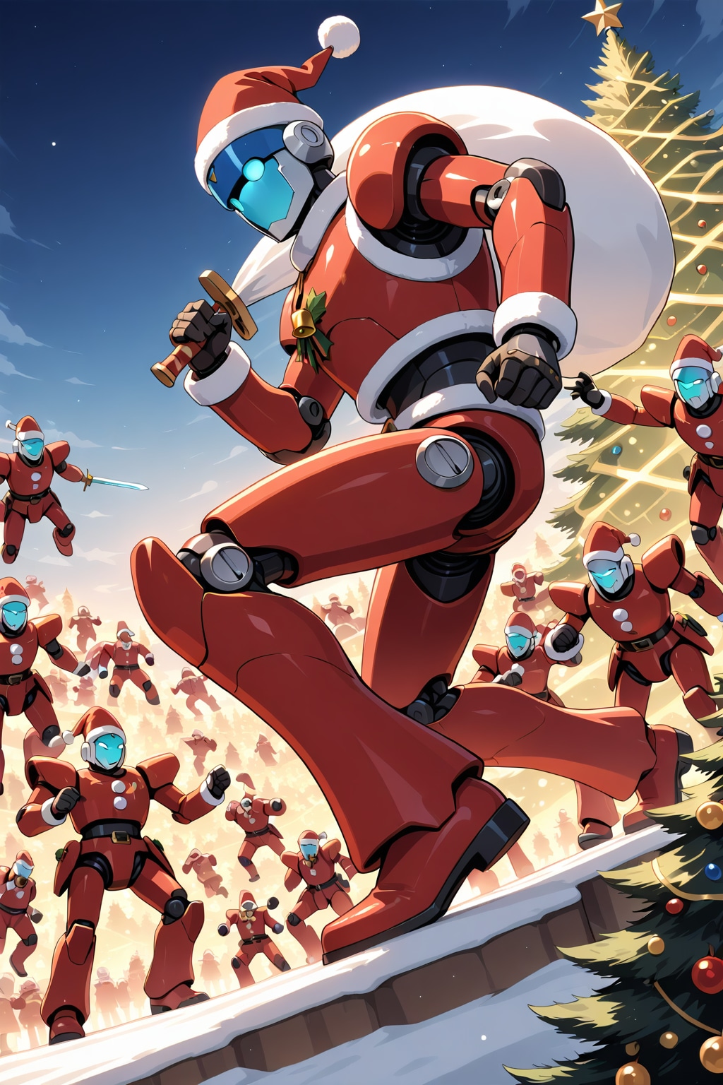 サンタロボ | の人気AIイラスト・グラビア