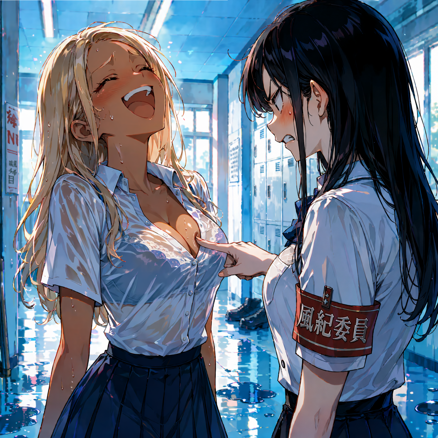黒ギャルと風紀委員