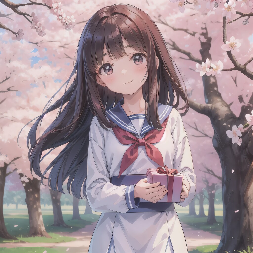 黒髪ロングでセーラー服の少女３７