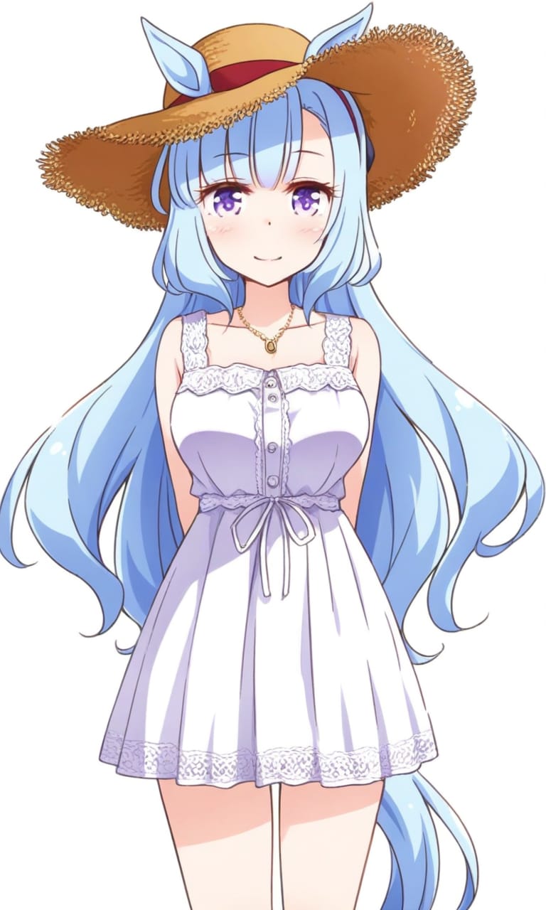 メジロアルダン 麦わら帽子とワンピース | の人気AIイラスト・グラビア