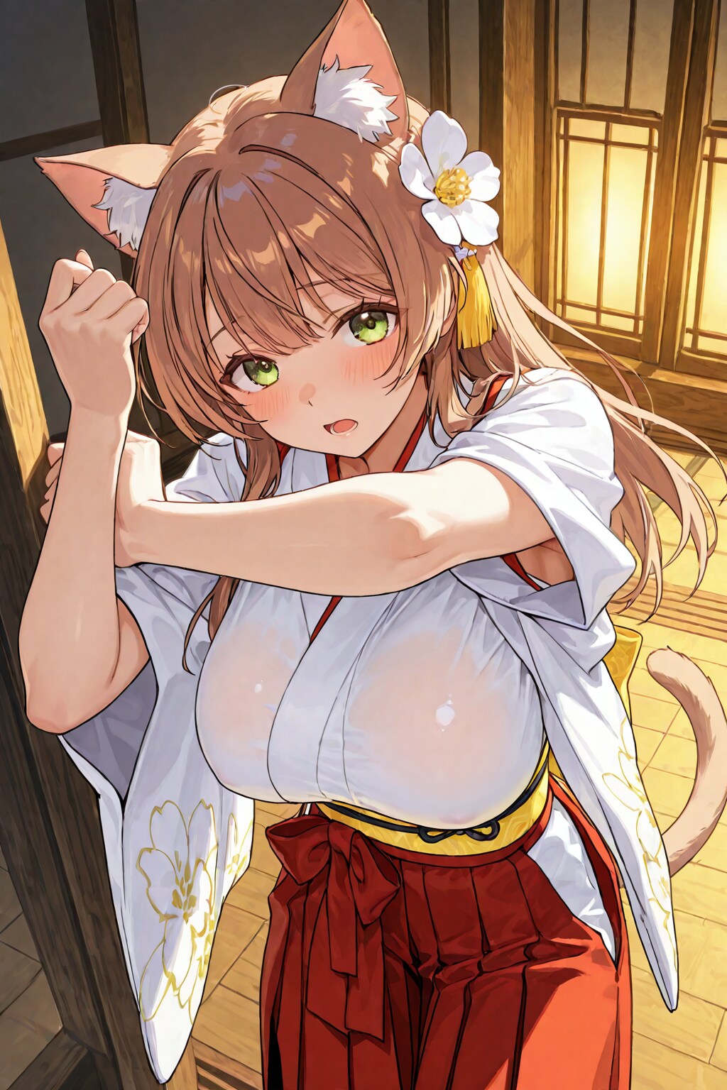 これは健全なケモミミ巫女さん