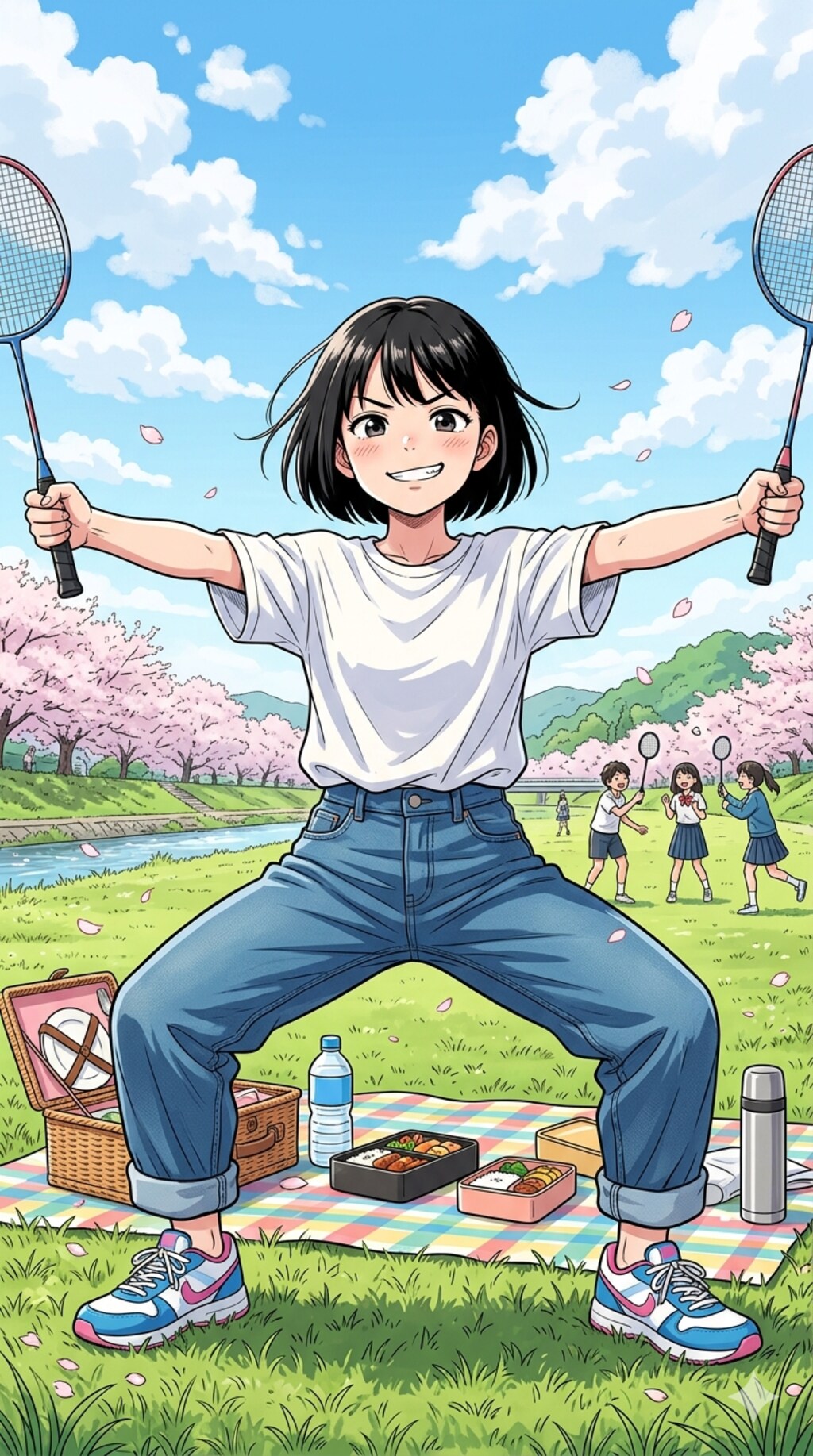 ドヤ顔でバドミントン？