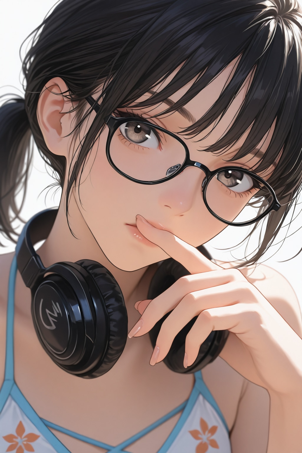 メガネとヘッドフォン②