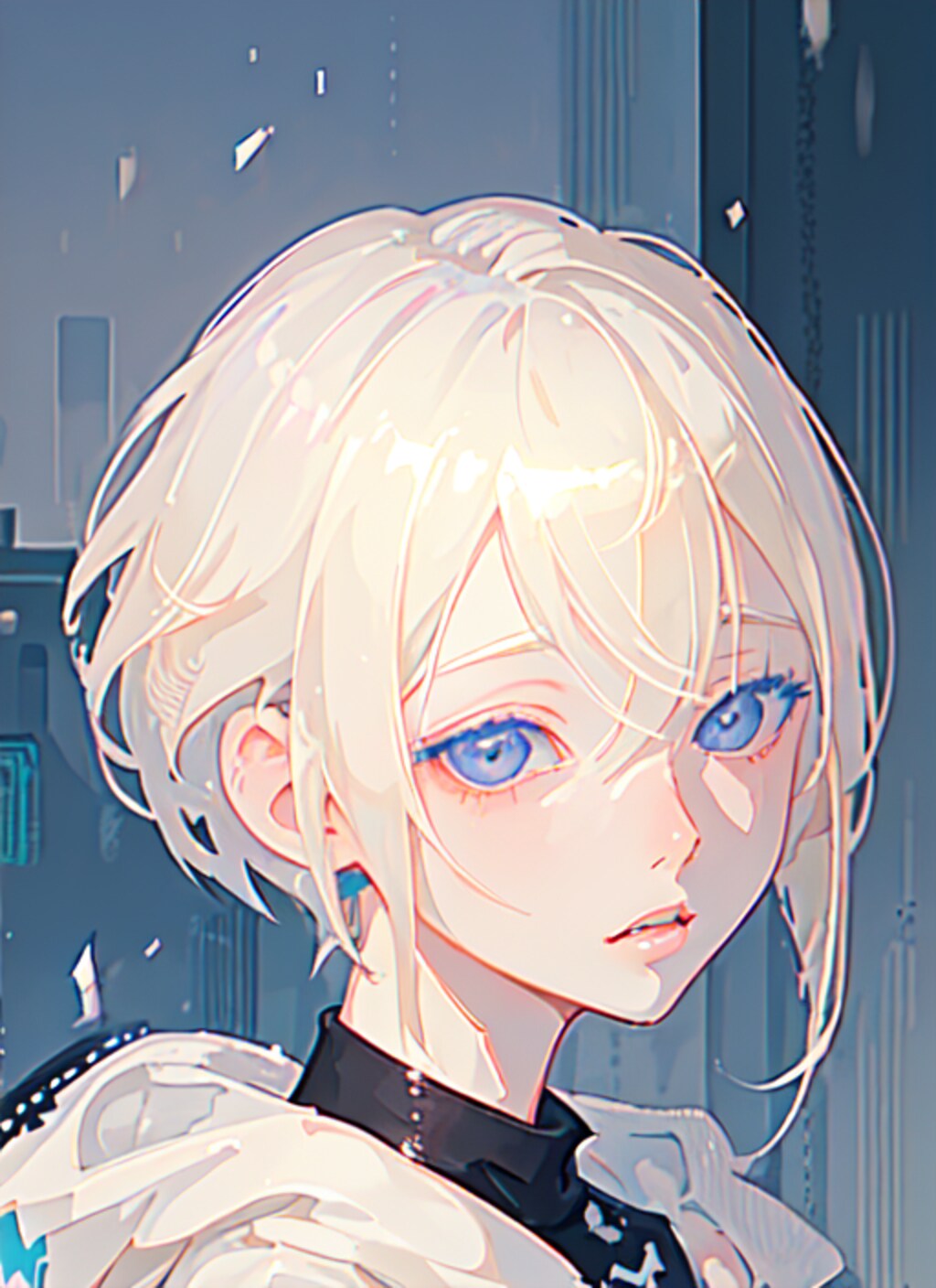 雪が似合いそうな女性-2-ショートヘア