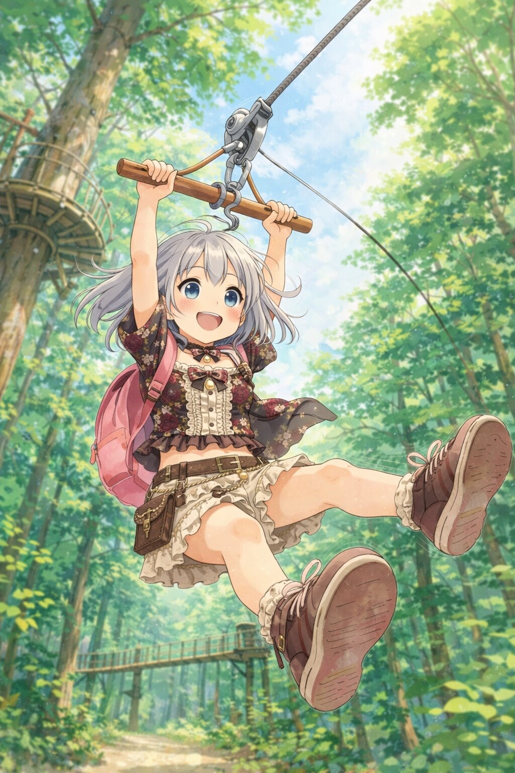 雨を切り裂いて、空を駆ける。