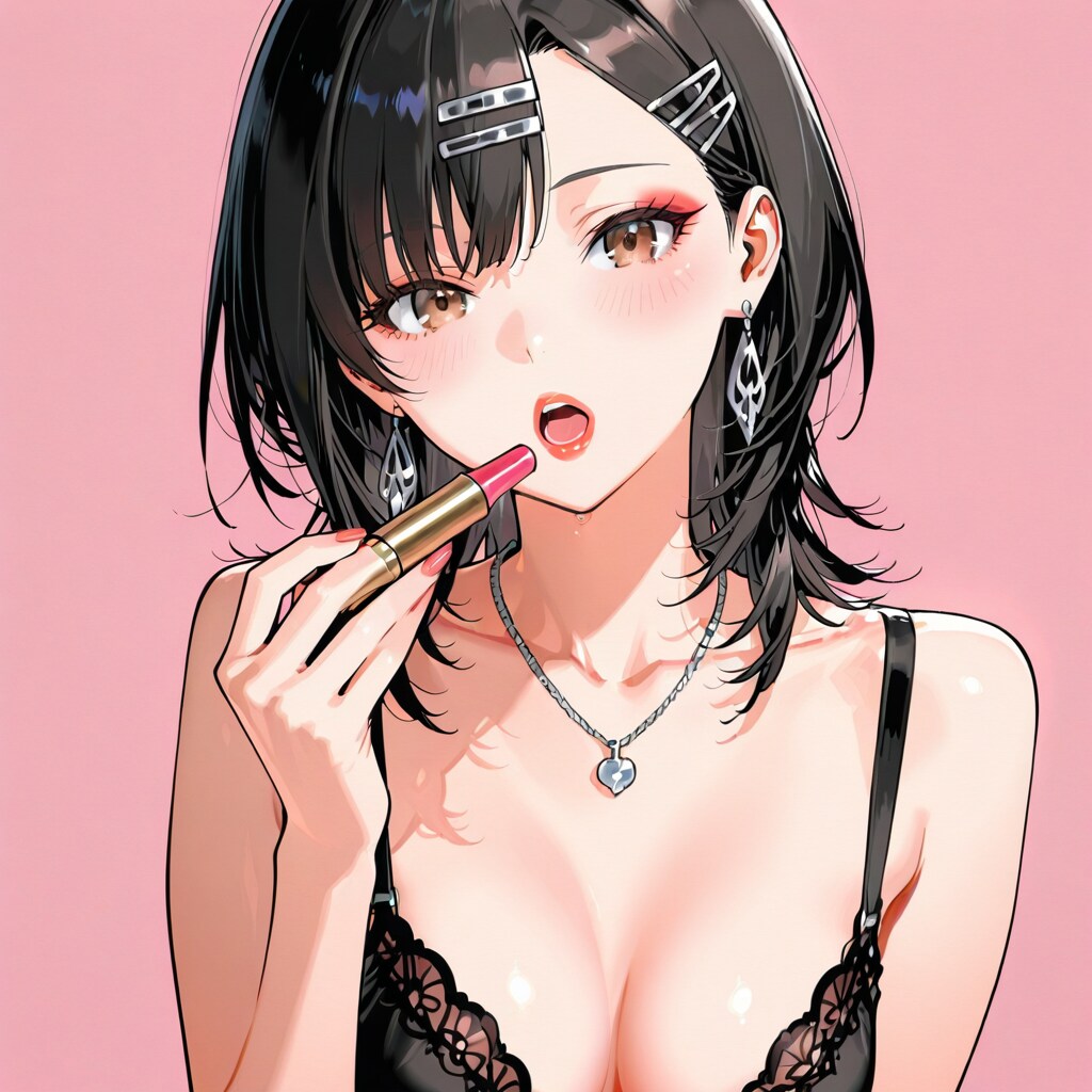 メイク中のアシメちゃん✨