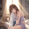 寝起きでぼんやり 3枚目