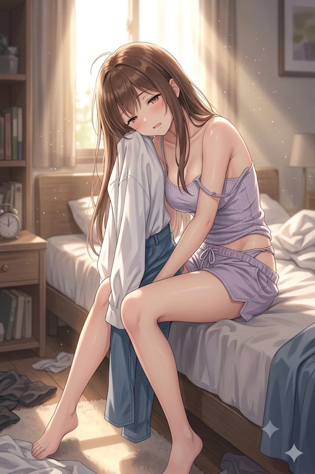 寝起きでぼんやり