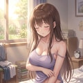 寝起きでぼんやり 2枚目