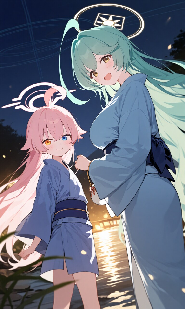 ホシノとユメ　浴衣4 | の人気AIイラスト・グラビア