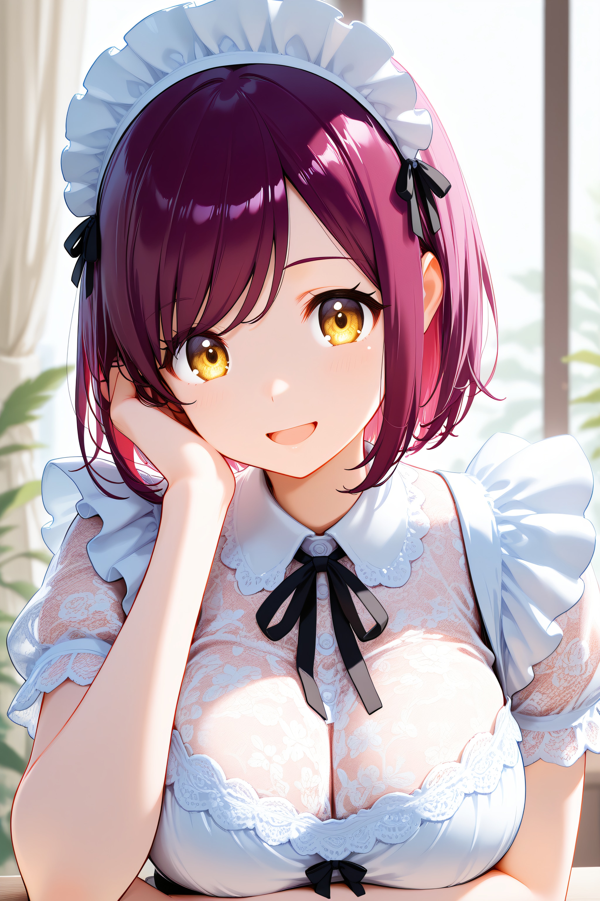 おはようございます（挨拶メイドの芽衣ちゃん） | の人気AIイラスト・グラビア