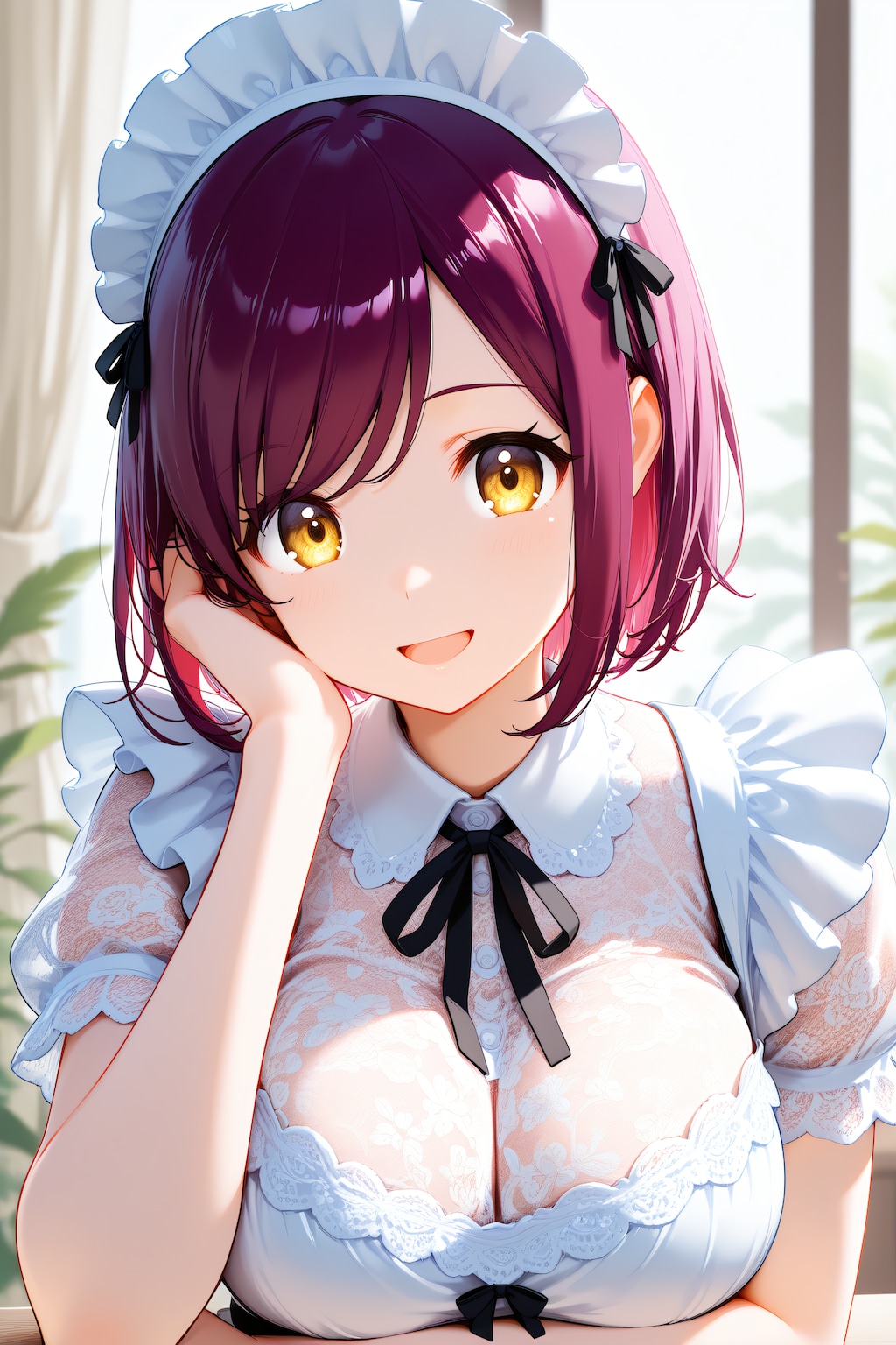 おはようございます（挨拶メイドの芽衣ちゃん）
