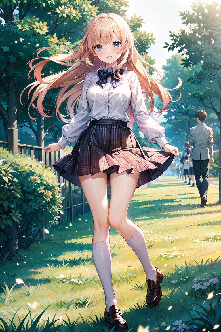 制服少女 1 | の人気AIイラスト・グラビア