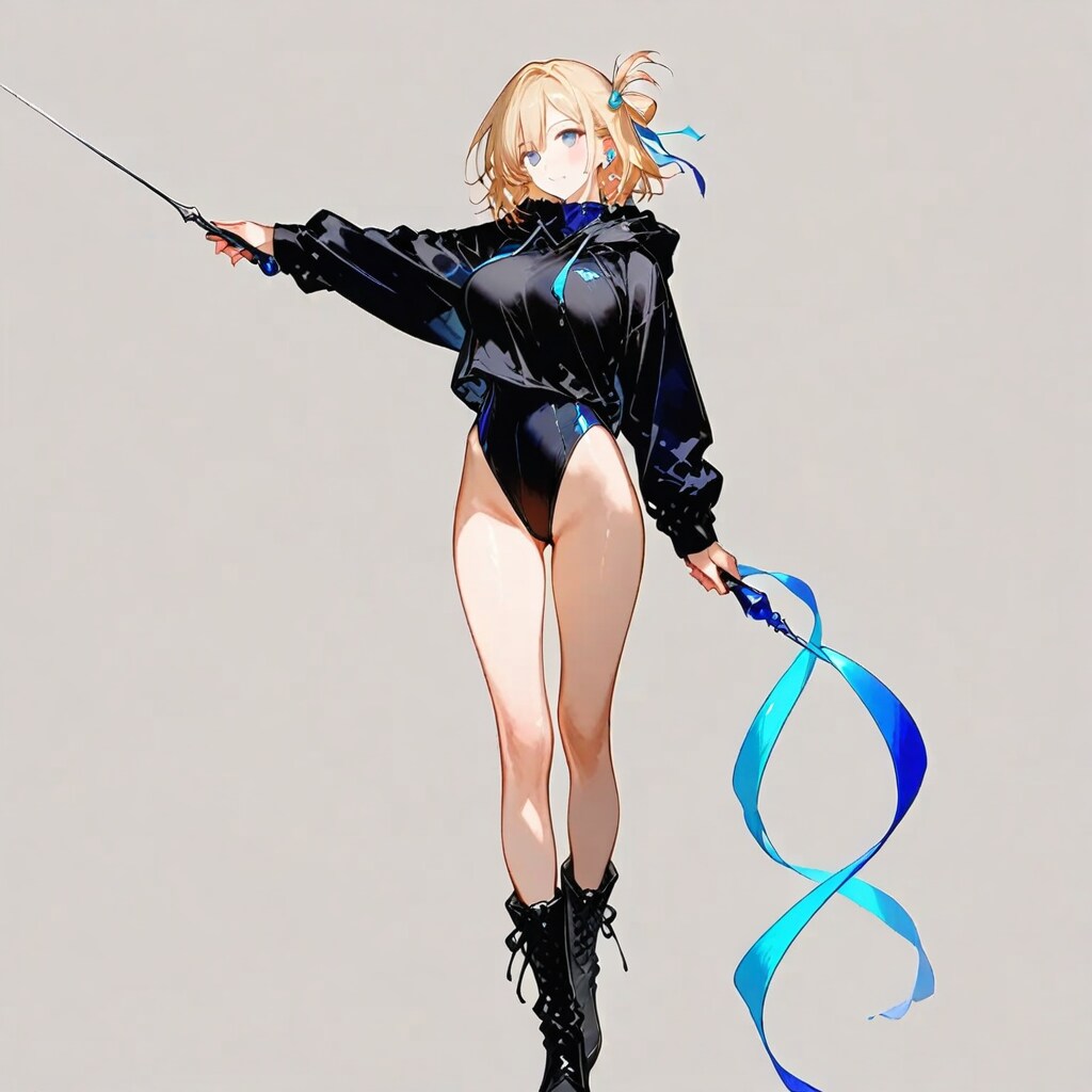 金髪ショート新体操美少女