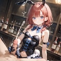 射精に驚くバニー 3枚目