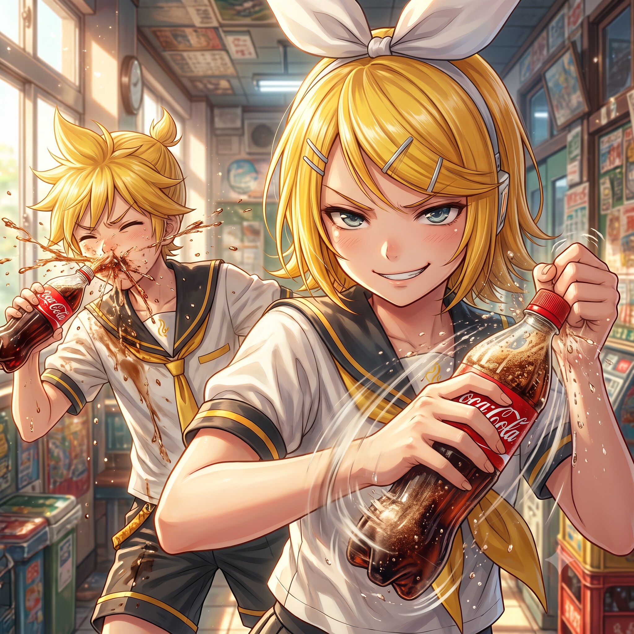 悪い顔のリンさん😅