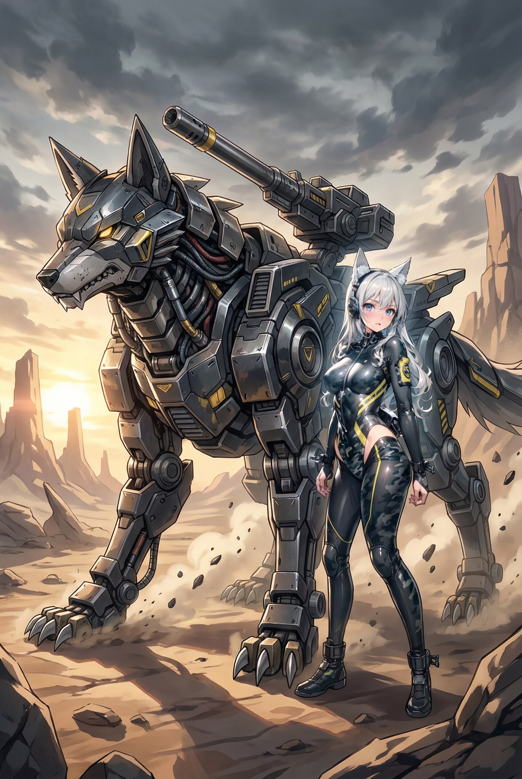 メカウルフ&カモフラウルフちゃん🐺