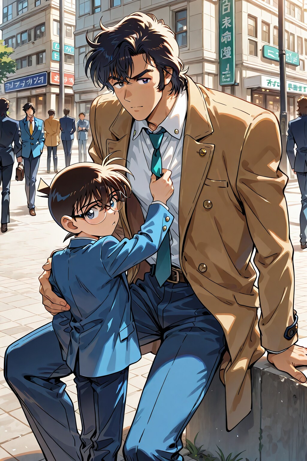 「待たせたな。」「待ってないよおじさん」
