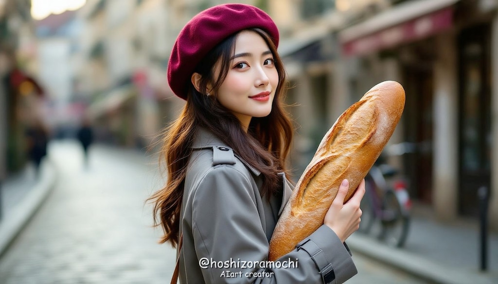 パリジェンヌの朝、バスケットの中の詩 - Parisian Morning, Poem in a Basket