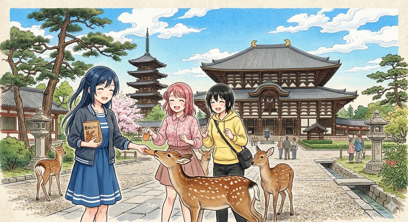 奈良旅行中 | の人気AIイラスト・グラビア