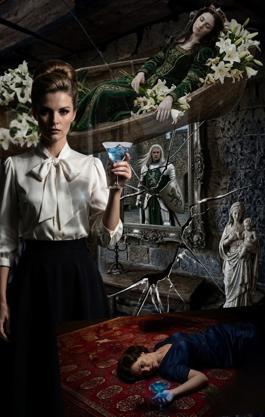 アガサ・クリスティ「鏡は横にひび割れて」 | の人気AIイラスト・グラビア