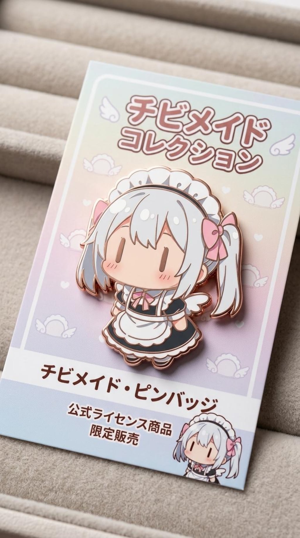 チビメイドさんのピンバッジ