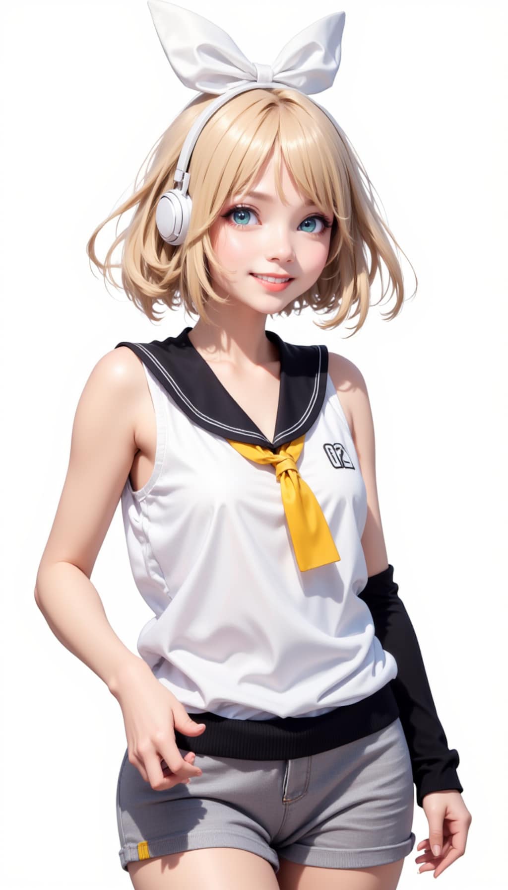 鏡音リンはジャケ写の最終選抜をしているようです「だから、４枚目は無いってば！」
