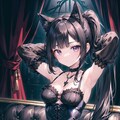 ゴシック黒猫ガール 2枚目