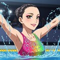 シンクロ美少女　ソロの演技① 10枚目