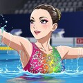 シンクロ美少女　ソロの演技① 5枚目