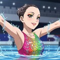 シンクロ美少女　ソロの演技① 3枚目